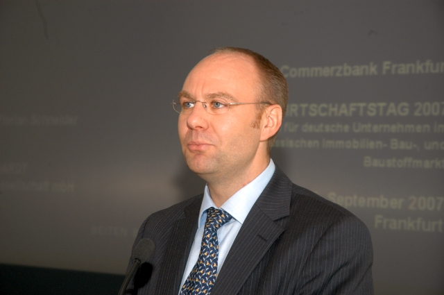 Wirtschaftstag des BVMW mit der Commerzbank Frankfurt am Main und dem Zentrum für Marketing des russischen Unternehmer – Verbandes RSPP, 05.09.2007 in Frankfurt/Main